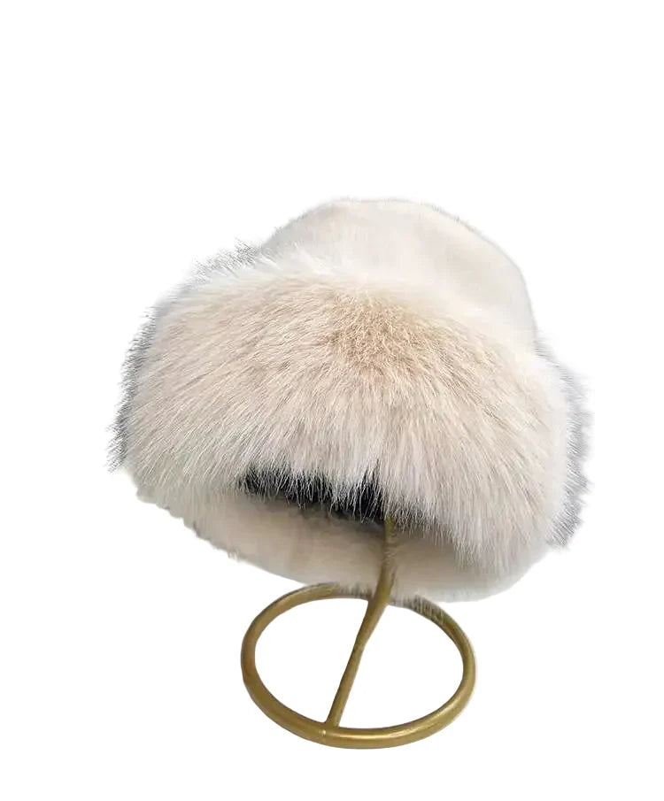 Iowa Winter Women Thick Fur Russian Bucket Hat
