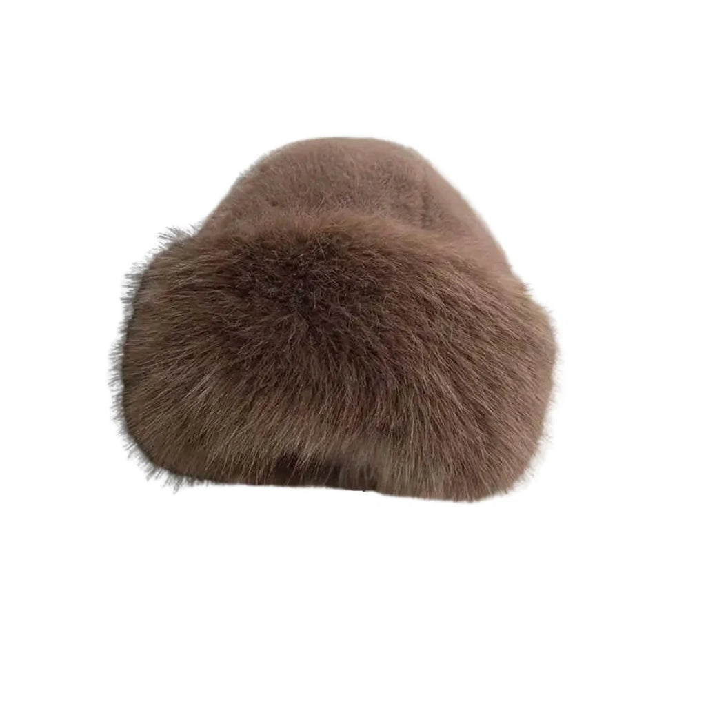Iowa Winter Women Thick Fur Russian Bucket Hat