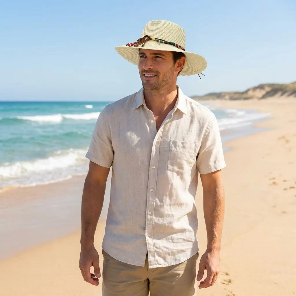 Ipanema Sun Straw Wide Brim Bucket Hat