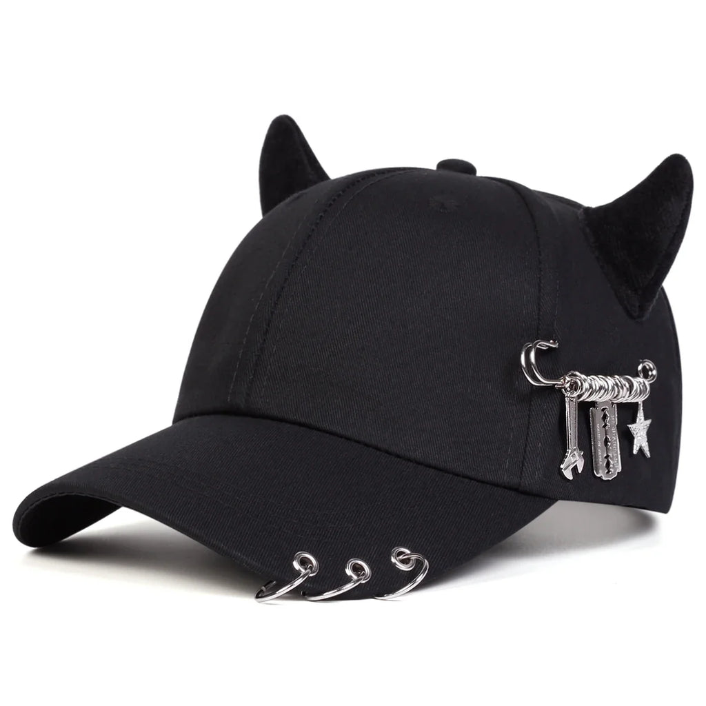 Iron Wrench Horns Baseball Cap