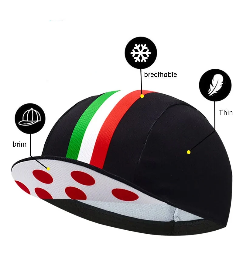 Italian Flag Retro Cycling Cap