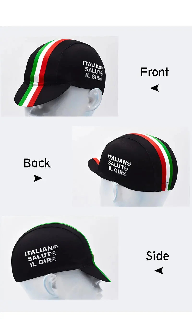Italian Flag Retro Cycling Cap