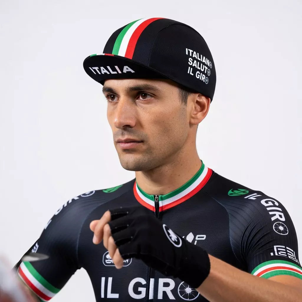 Italian Flag Retro Cycling Cap