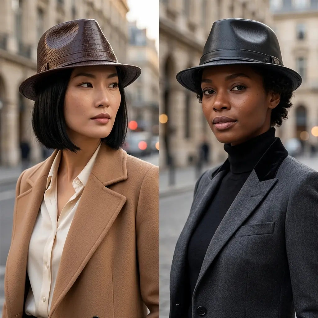Jackson Genuine Leather Trilby Hat