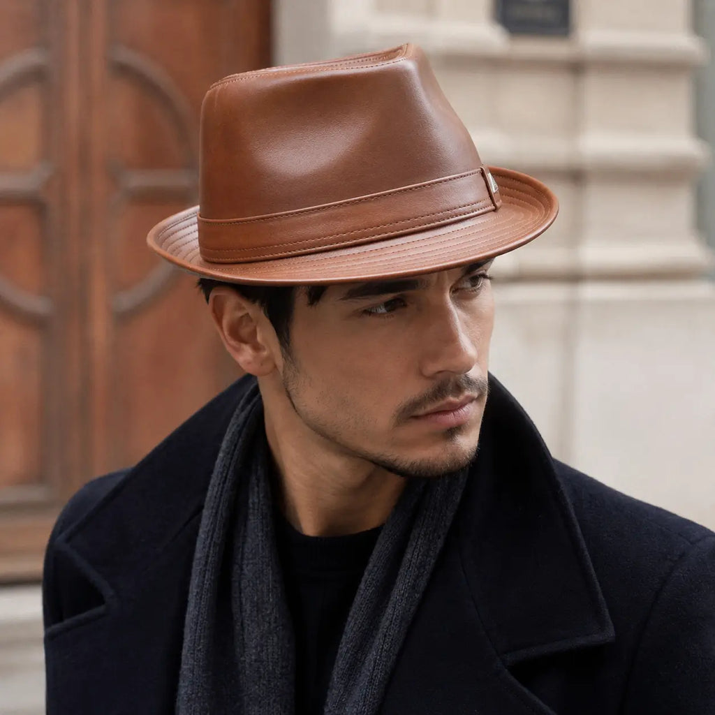 Jackson Genuine Leather Trilby Hat