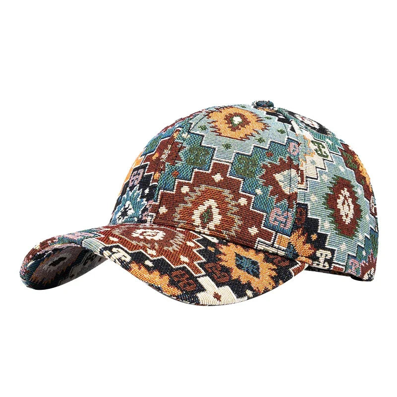 Jacquard Craft Mandala Cotton Baseball Cap