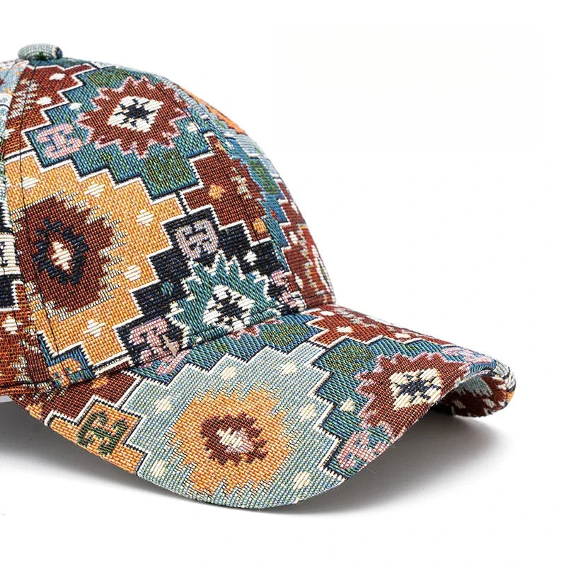 Jacquard Craft Mandala Cotton Baseball Cap
