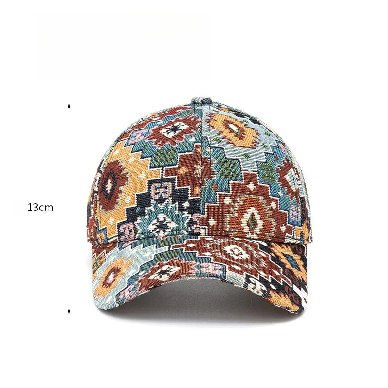 Jacquard Craft Mandala Cotton Baseball Cap