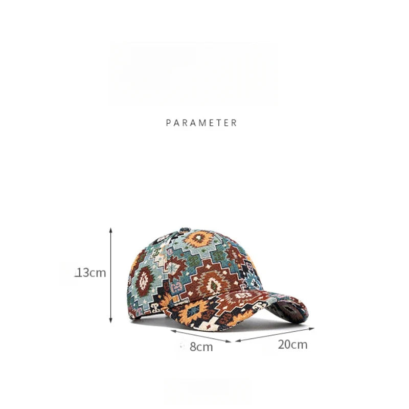 Jacquard Craft Mandala Cotton Baseball Cap