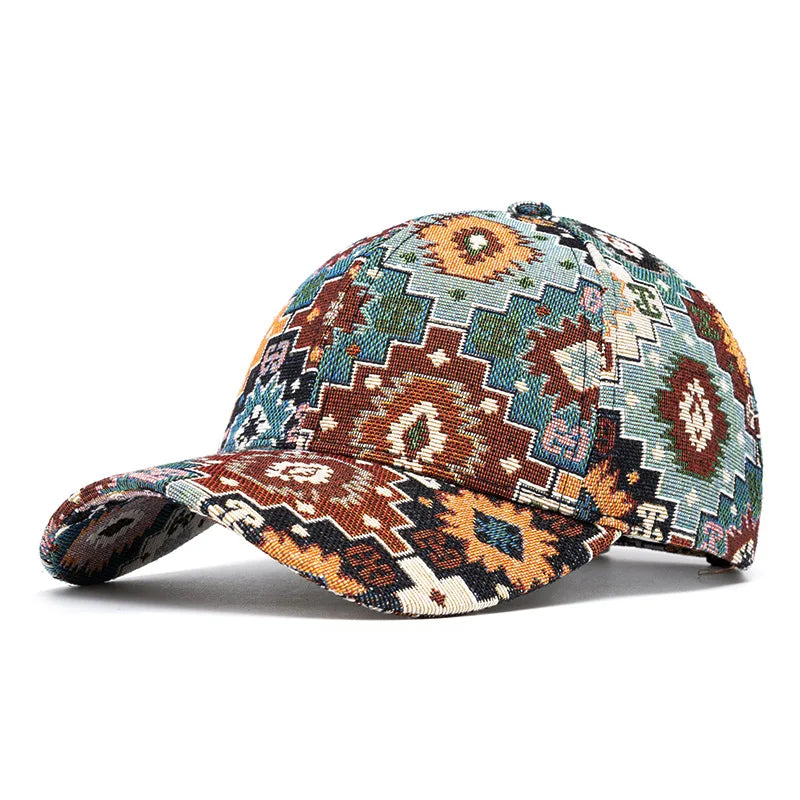 Jacquard Craft Mandala Cotton Baseball Cap
