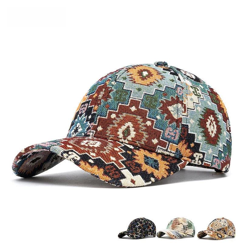 Jacquard Craft Mandala Cotton Baseball Cap