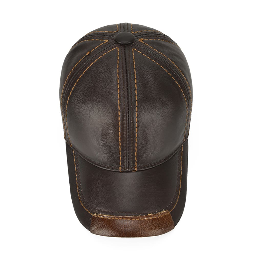 Jared Genuine Leather Baseball Cap