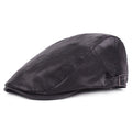 Jerome Leather Flat Cap