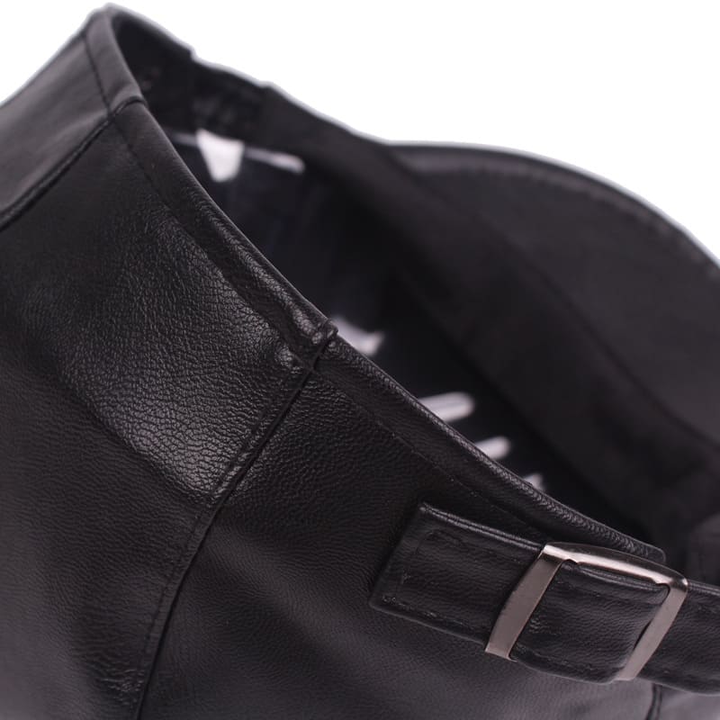 Jerome Leather Flat Cap