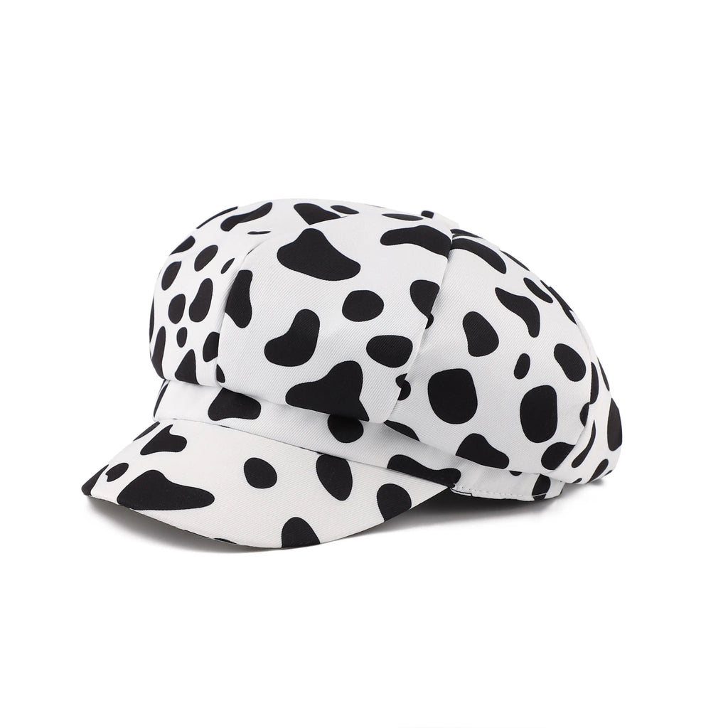 Jolene Women Animal Print 8-Panels Newsboy Cap