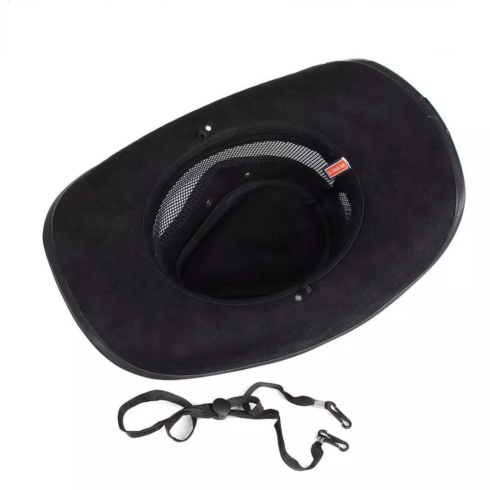 Justin Mesh Genuine Leather Cowboy Hat
