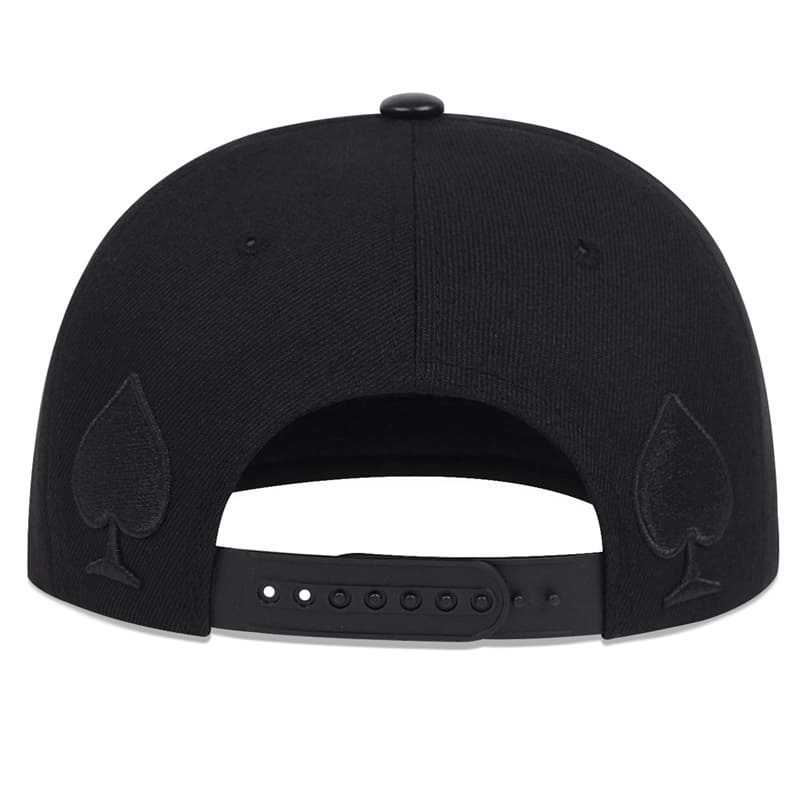 K Ace Poker Black Snapback Cap