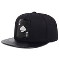 K Ace Poker Black Snapback Cap