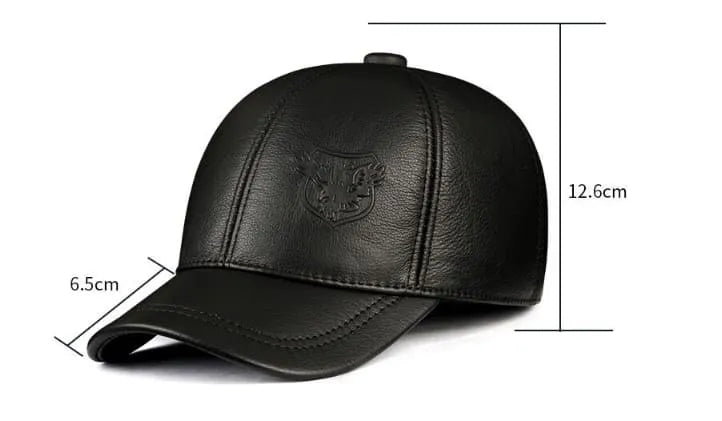 KNS Genuine Leather Baseball Cap