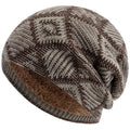 Kearney Winter Rhombuses Fur Knitted Beanie