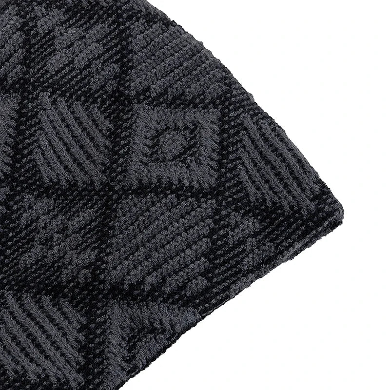 Kearney Winter Rhombuses Fur Knitted Beanie