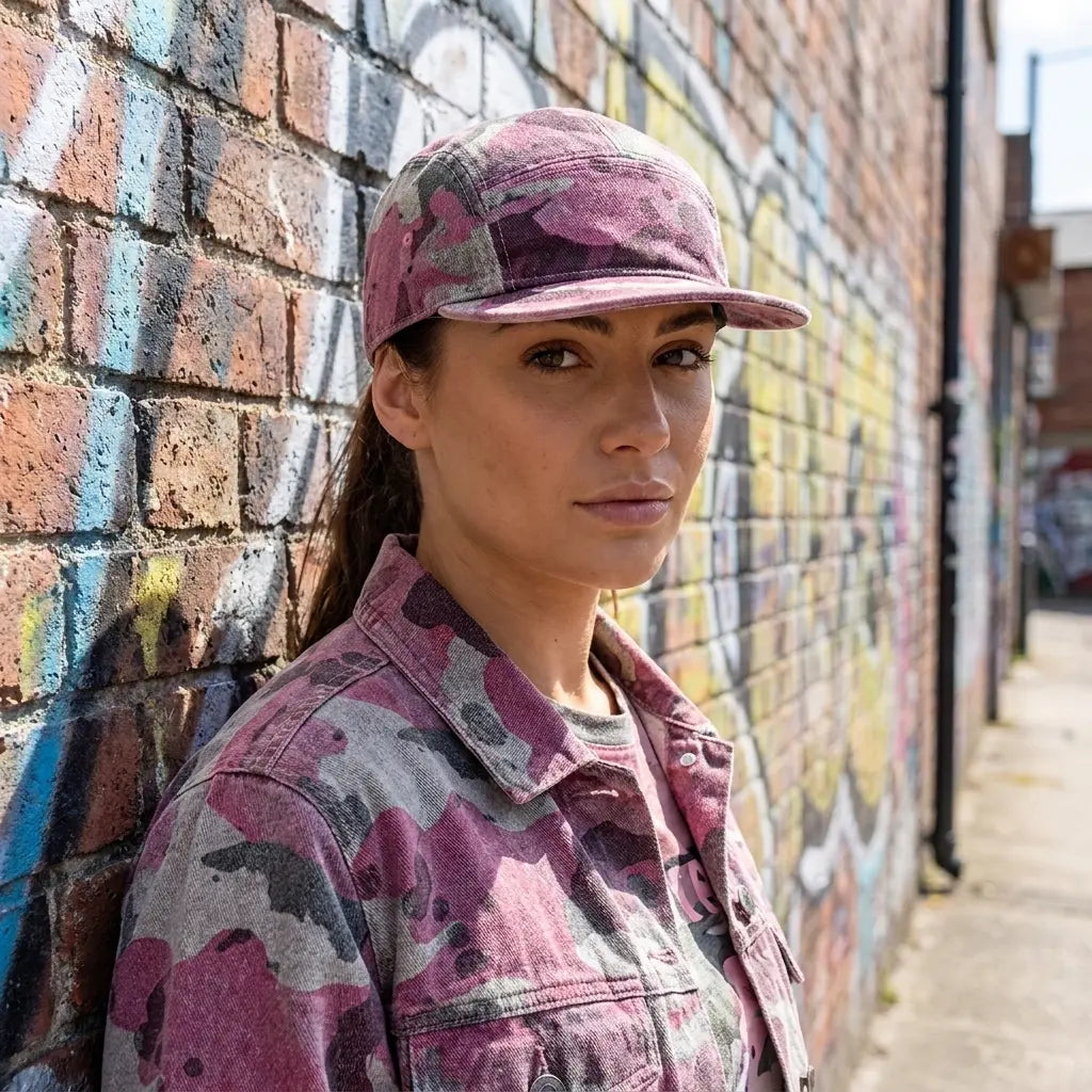 Keeney Short Brim Camouflage 5-Panels Cap
