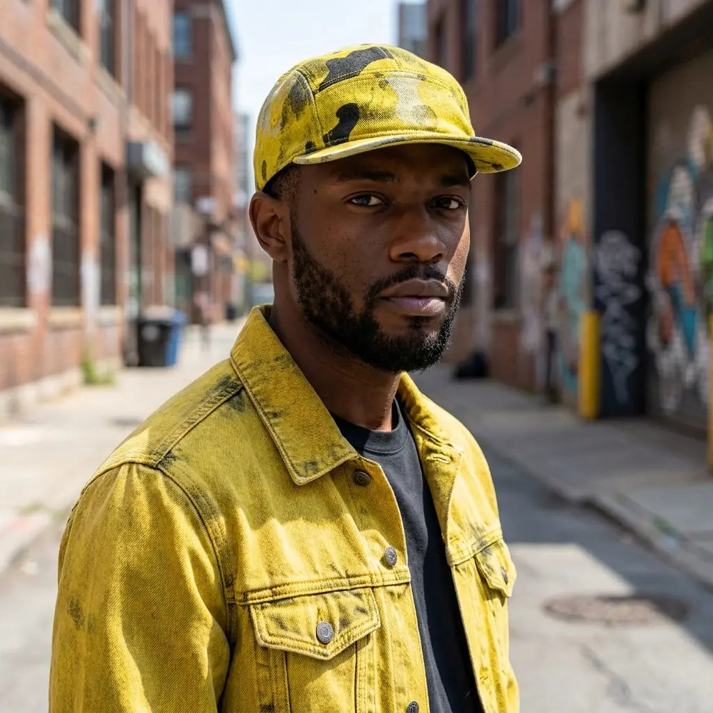 Keeney Short Brim Camouflage 5-Panels Cap