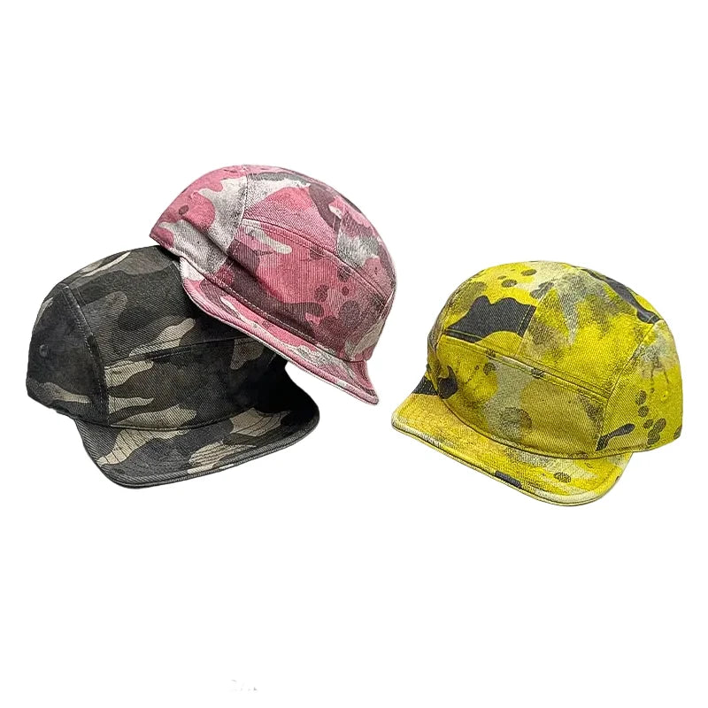 Keeney Short Brim Camouflage 5-Panels Cap