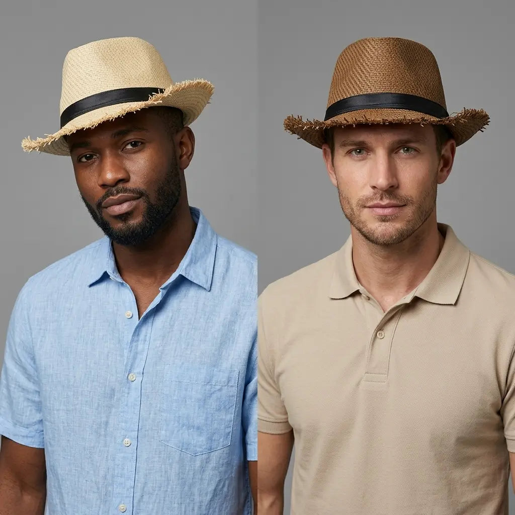 Kendall Summer Straw Trilby Hat