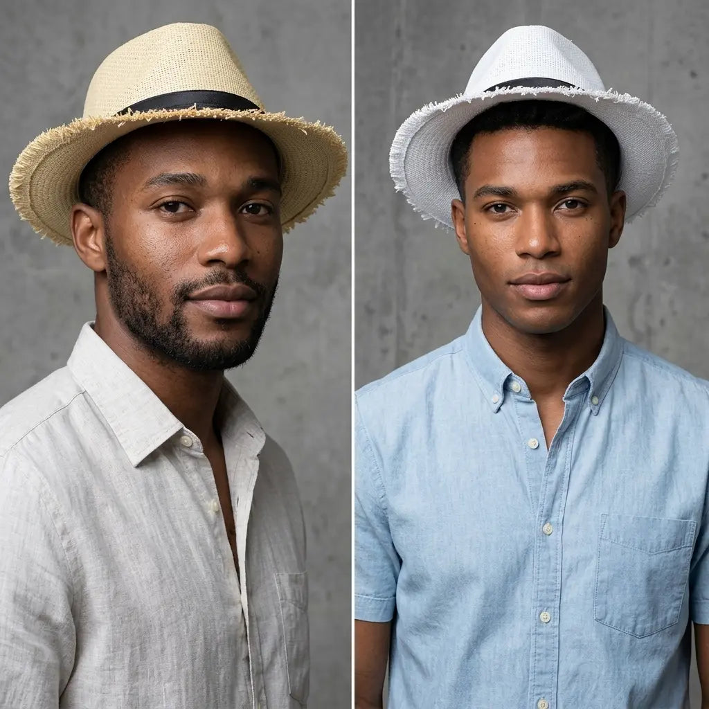 Kendall Summer Straw Trilby Hat