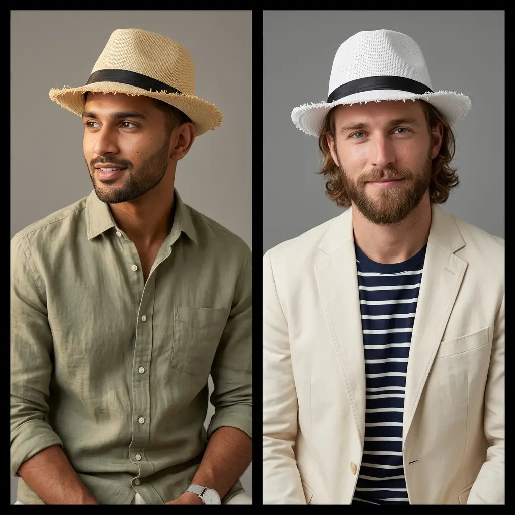 Kendall Summer Straw Trilby Hat