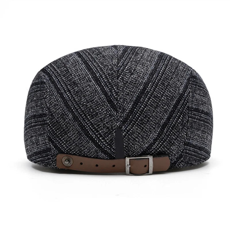 Kennedy Striped Flat Cap