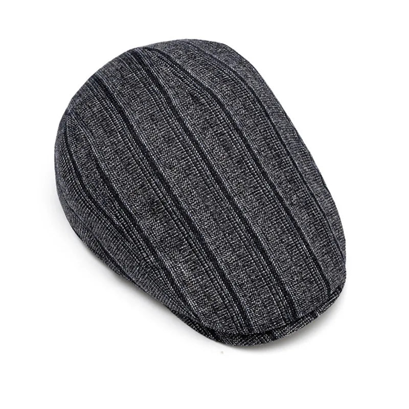 Kennedy Striped Flat Cap