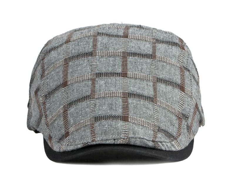 Kerouac Plaid Cotton Flat Cap