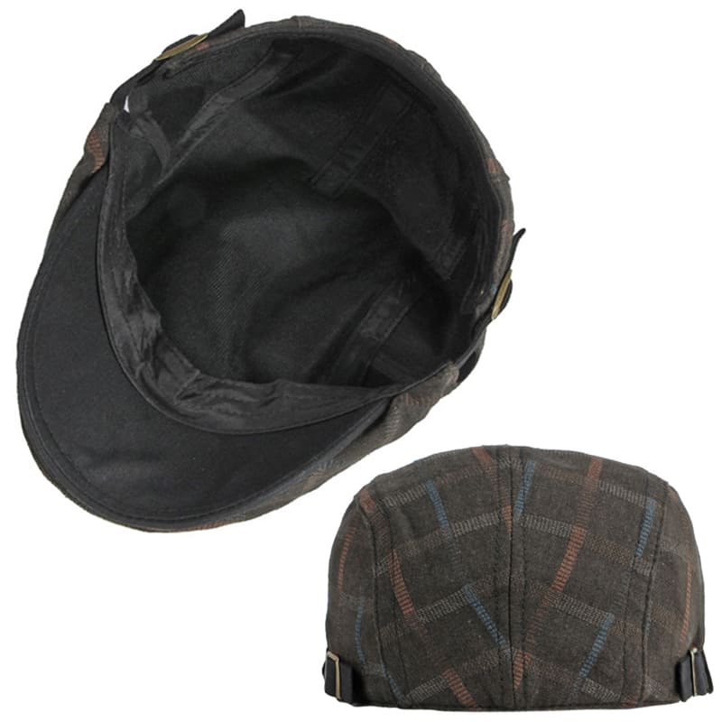 Kerouac Plaid Cotton Flat Cap
