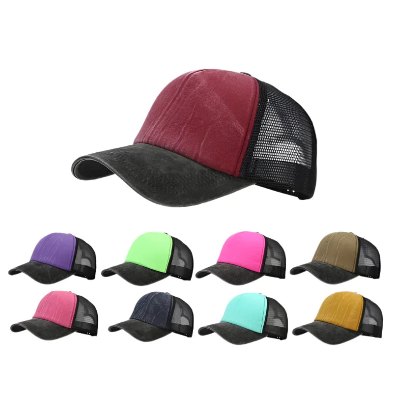 Kids Summer Cotton Trucker Cap