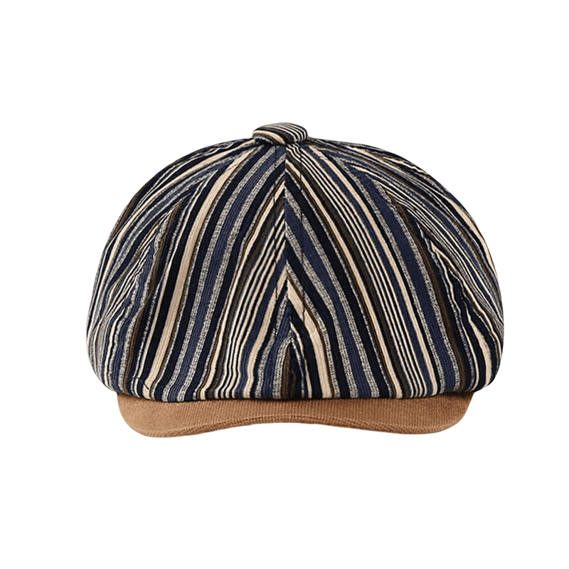 Kingston Striped Newsboy Cap