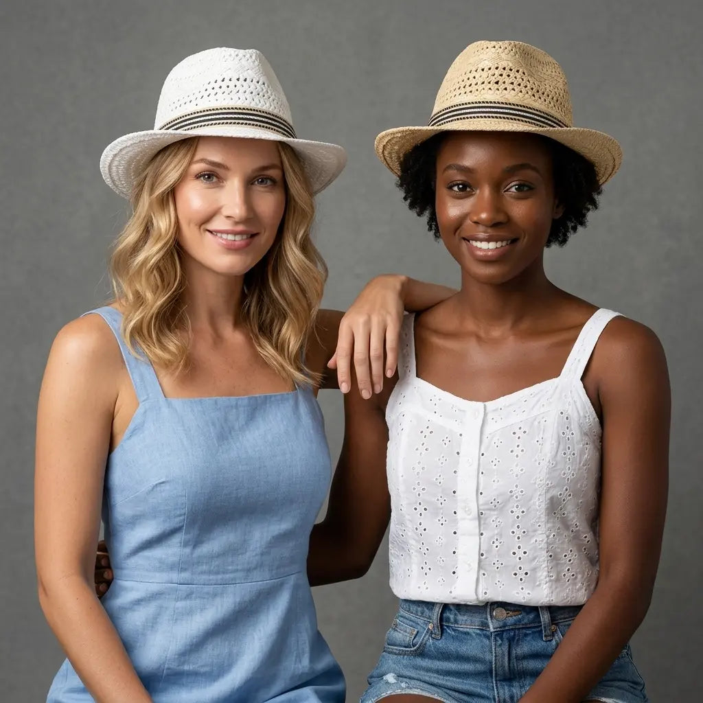 Kirk Summer Straw Trilby Hat