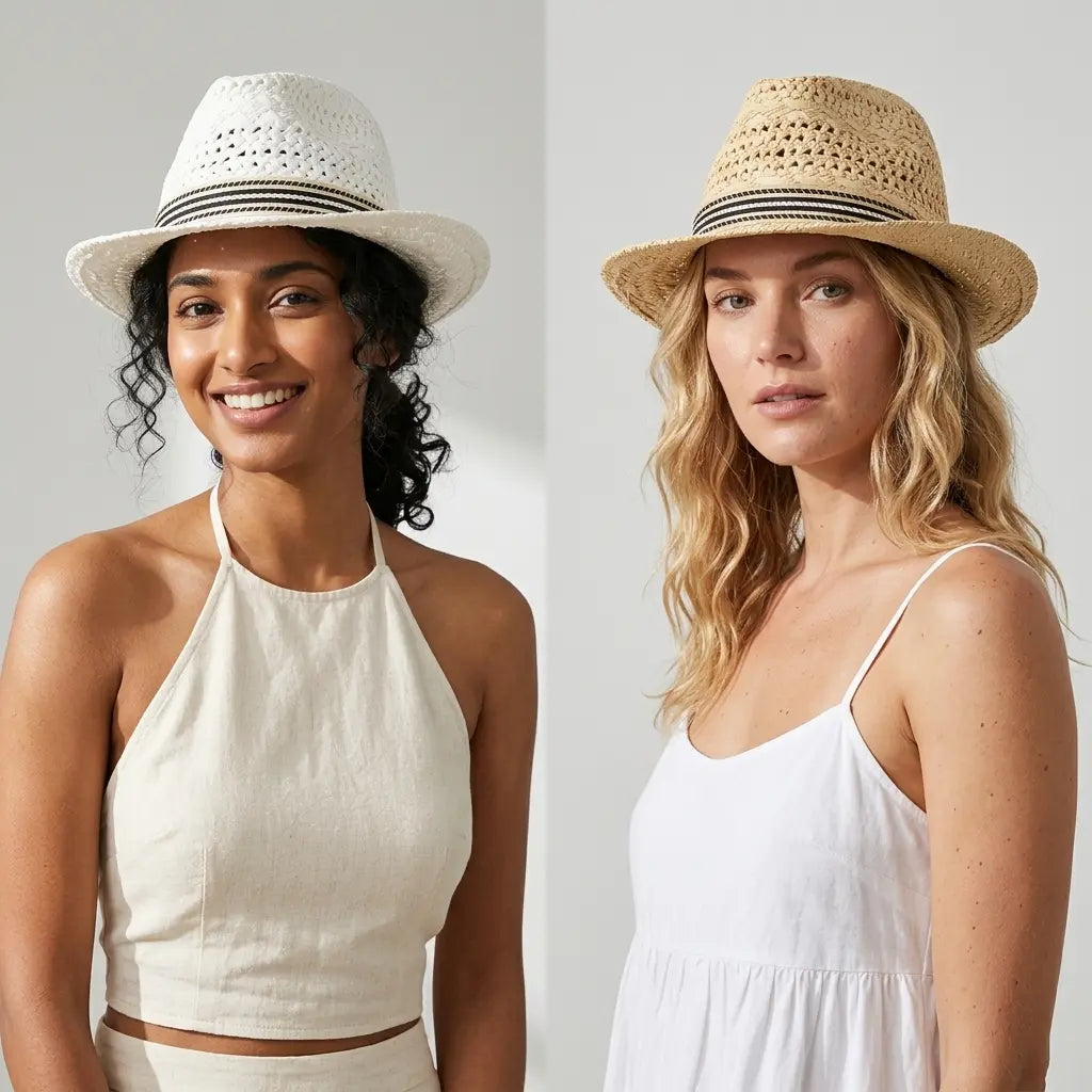 Kirk Summer Straw Trilby Hat