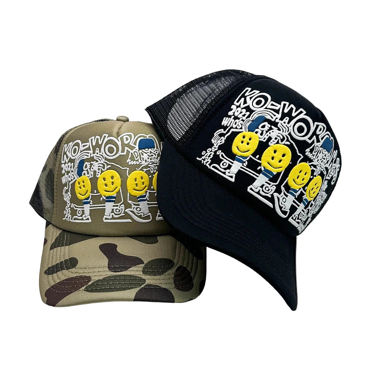 Ko-Working Emoji Snapback Cap