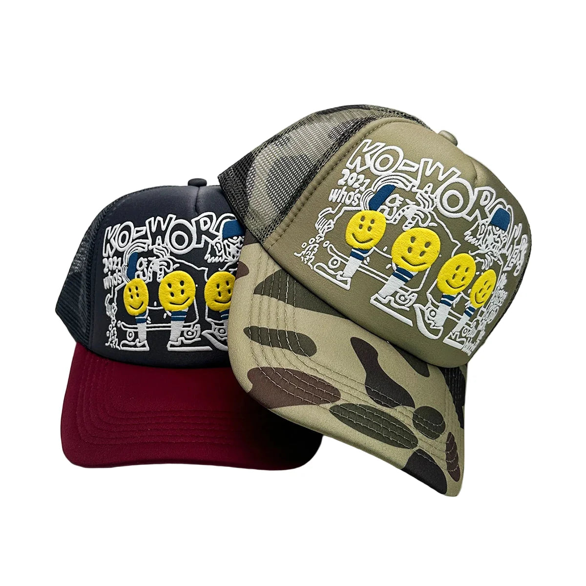 Ko-Working Emoji Snapback Cap