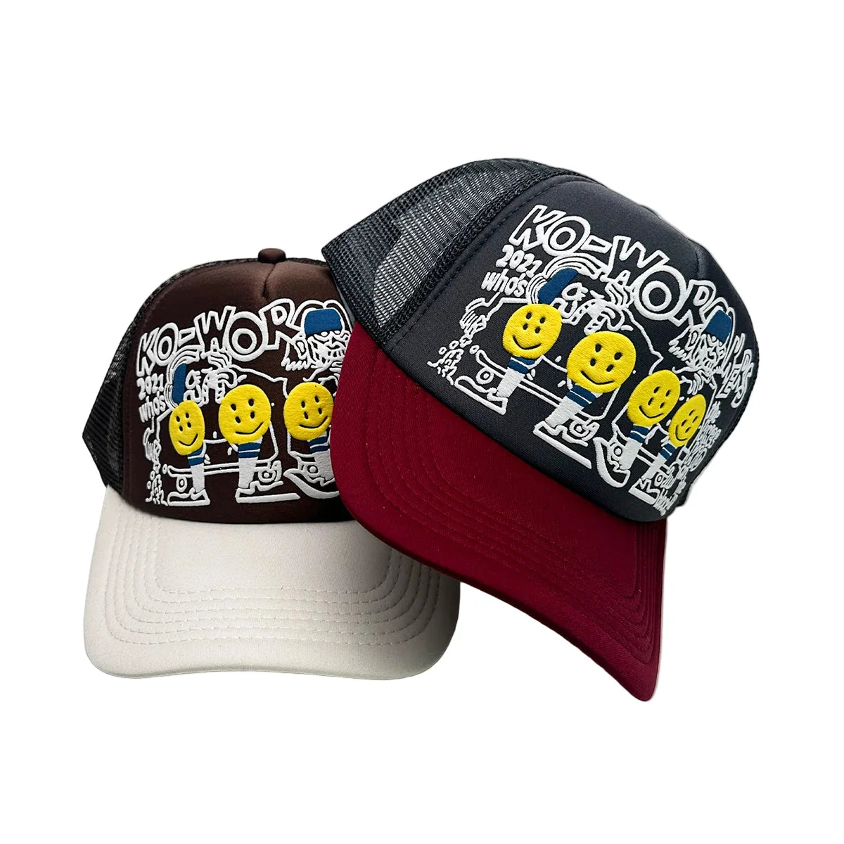 Ko-Working Emoji Snapback Cap