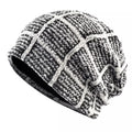 Kungs Plaid Knitted Cotton Beanie