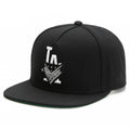 LA Crimes Black Snapback Cap