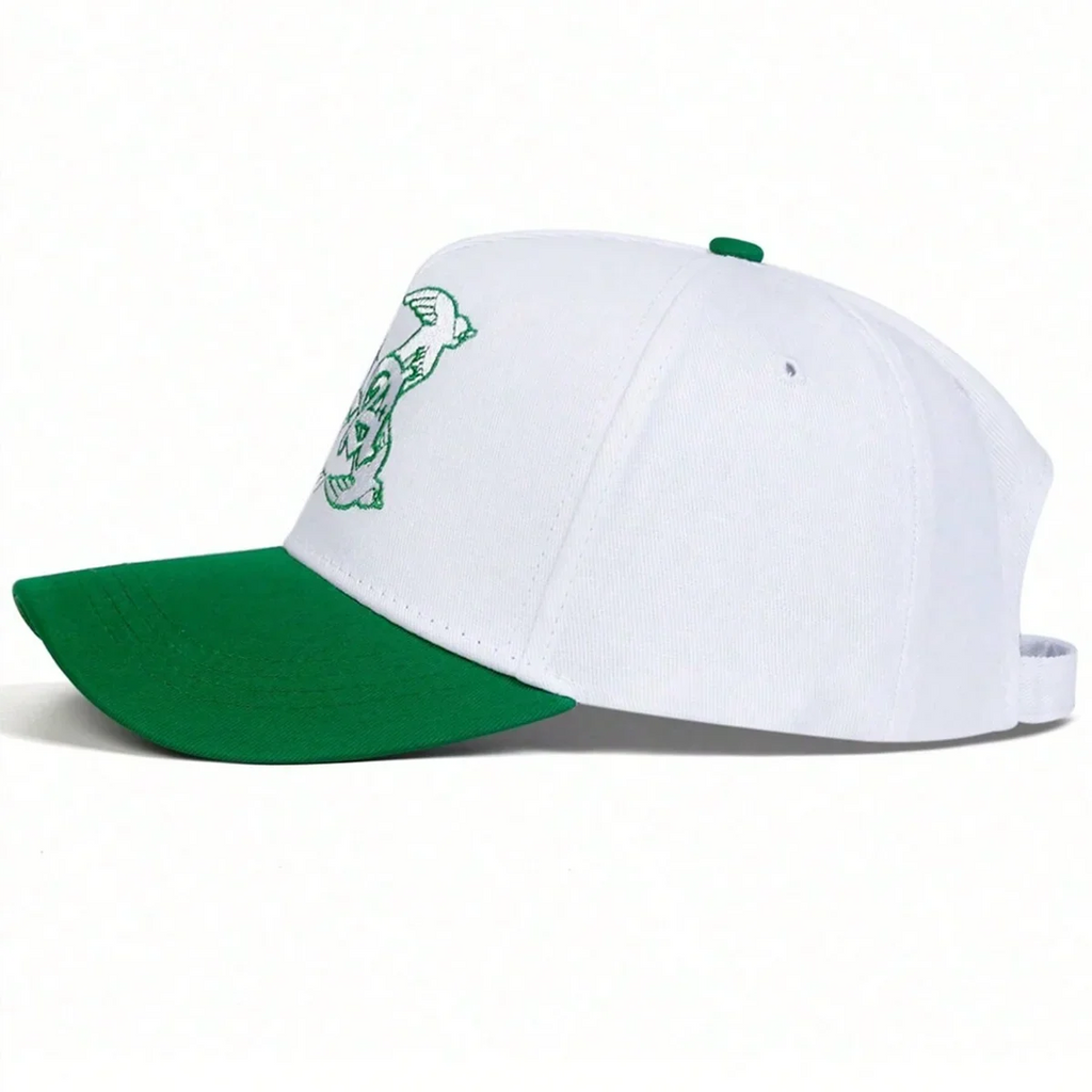 LA x Four Swallows White & Green Baseball Cap