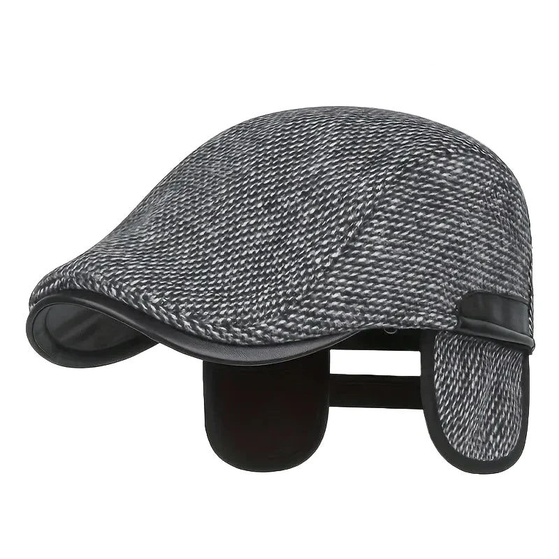 Lancashire Winter Earflaps Duckbill Flat Cap