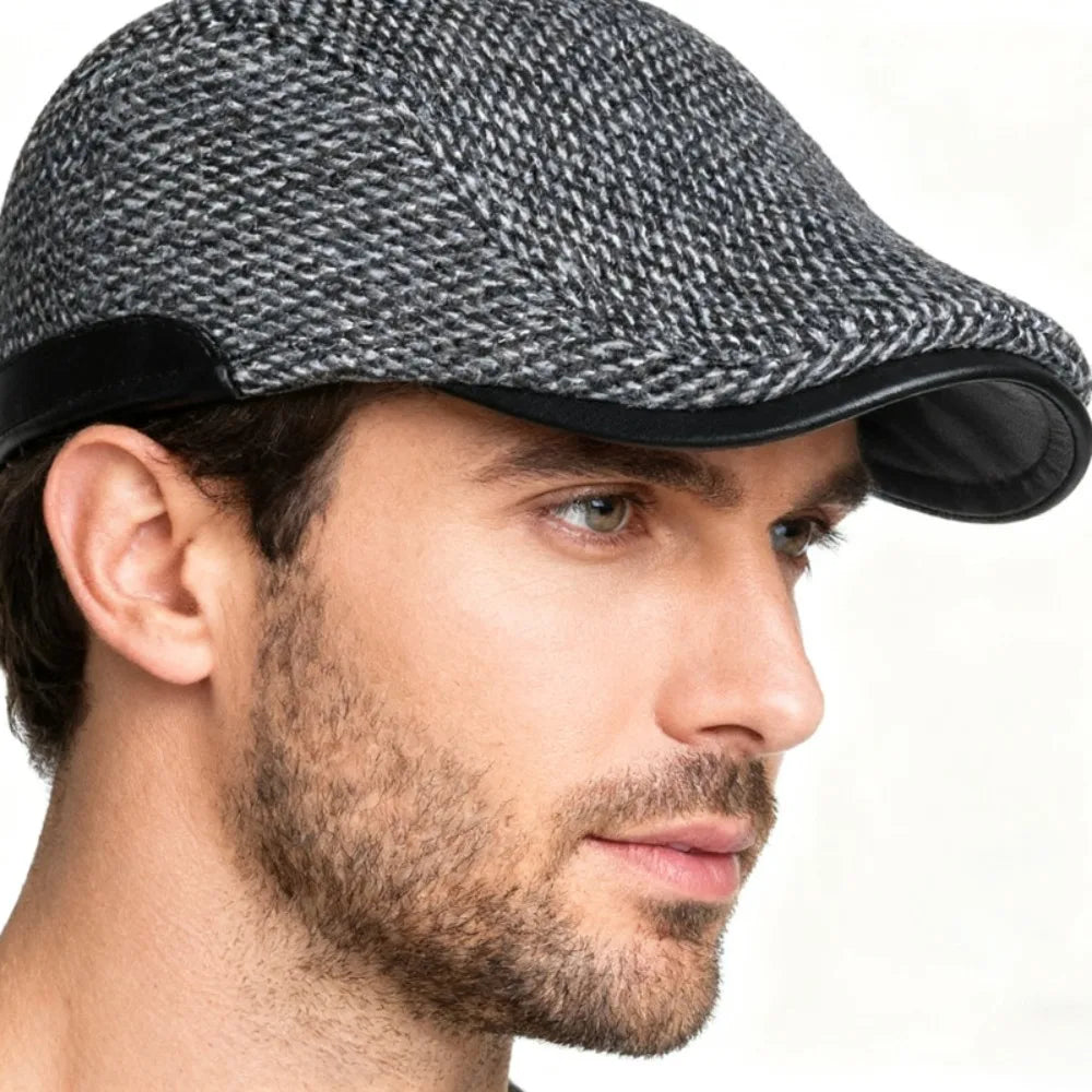 Lancashire Winter Earflaps Duckbill Flat Cap