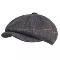 Lancashire Plaid Wool Newsboy Cap