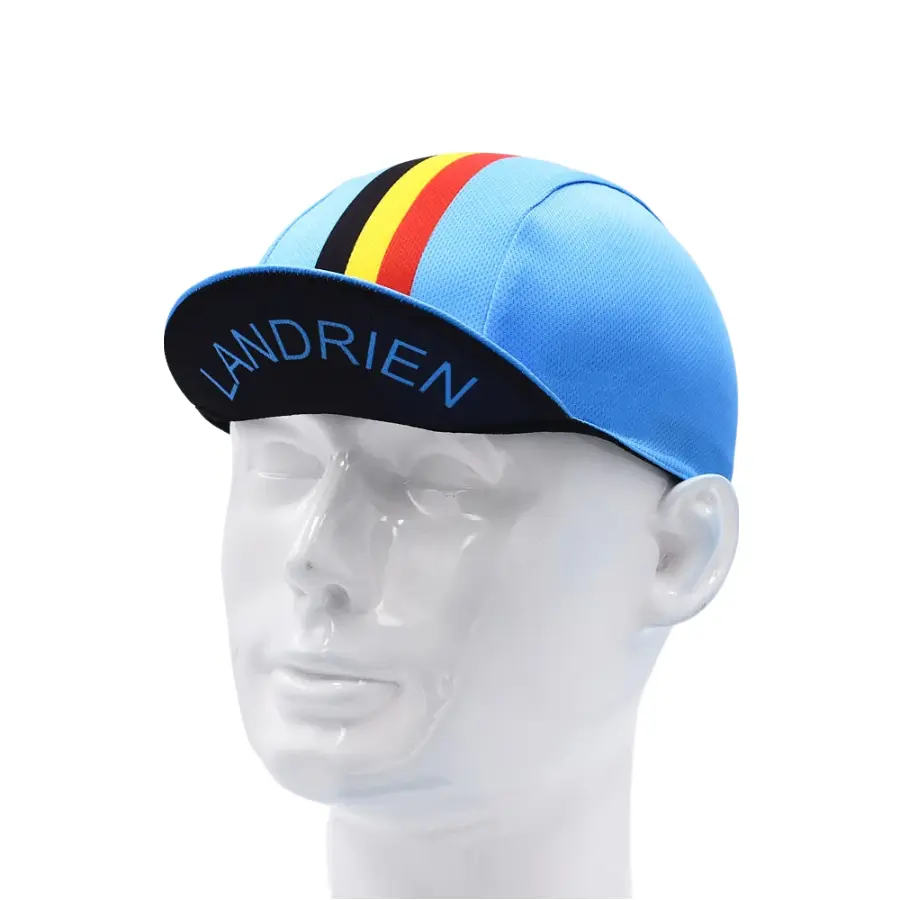 Landrien Belgium Blue Cycling Cap
