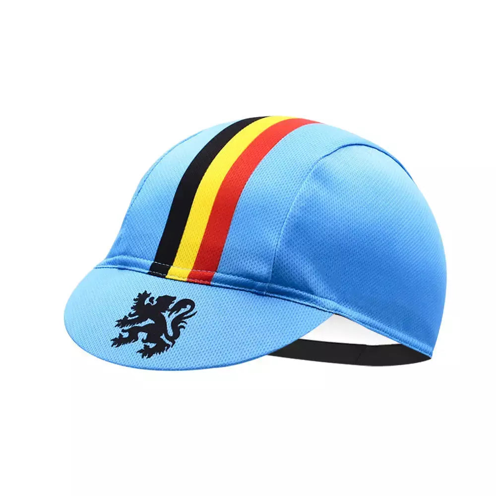 Landrien Belgium Blue Cycling Cap